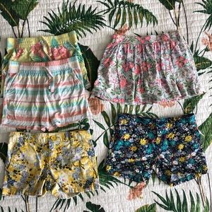 Lot of 5 Old Navy, Carter’s & OshKosh Sz 5 shorts